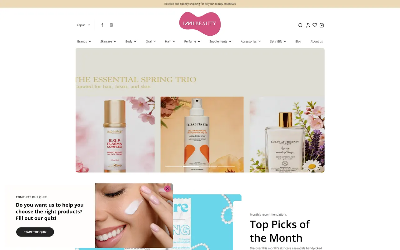 Website IMI Beauty