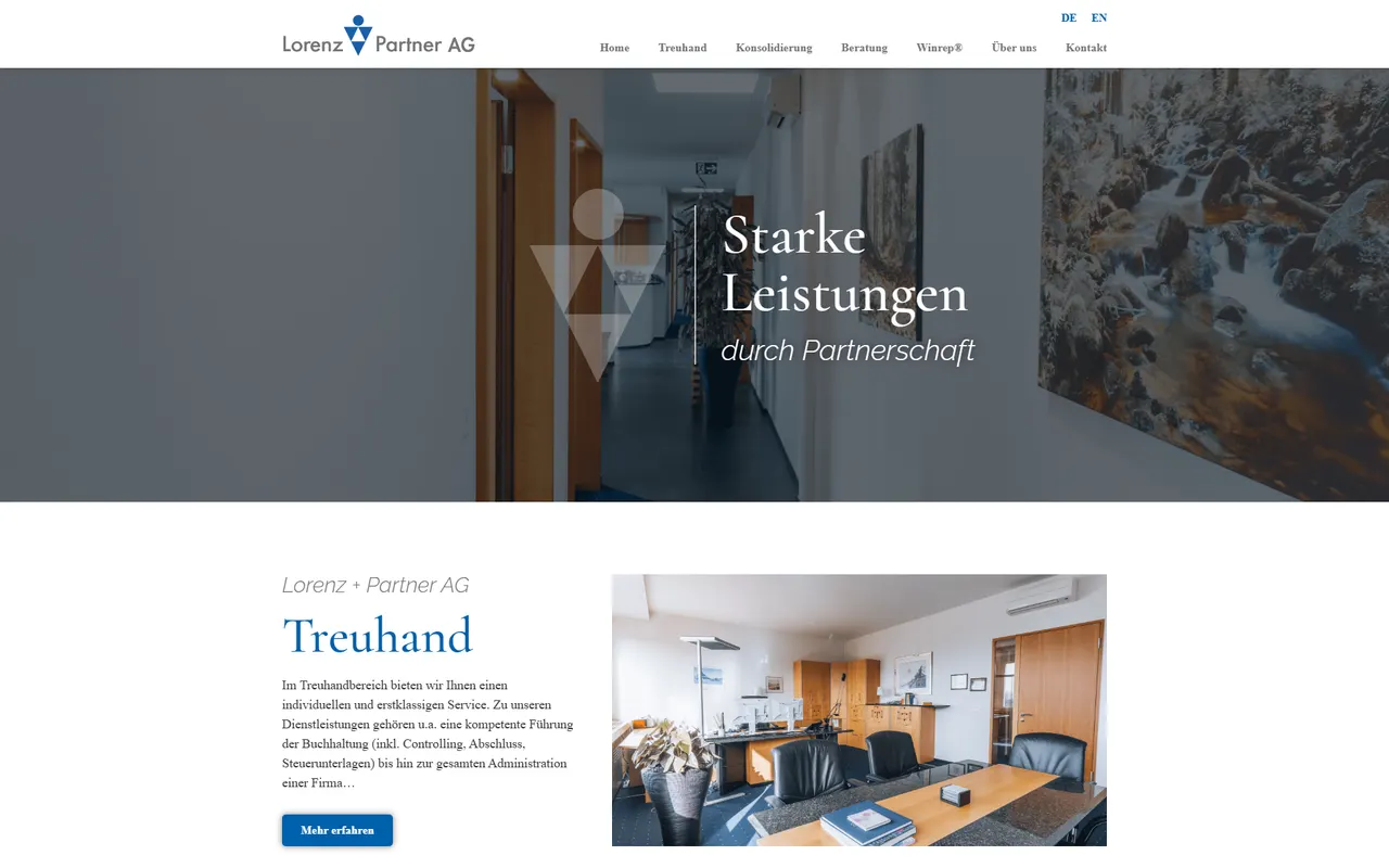 Website Lorenz + Partner AG
