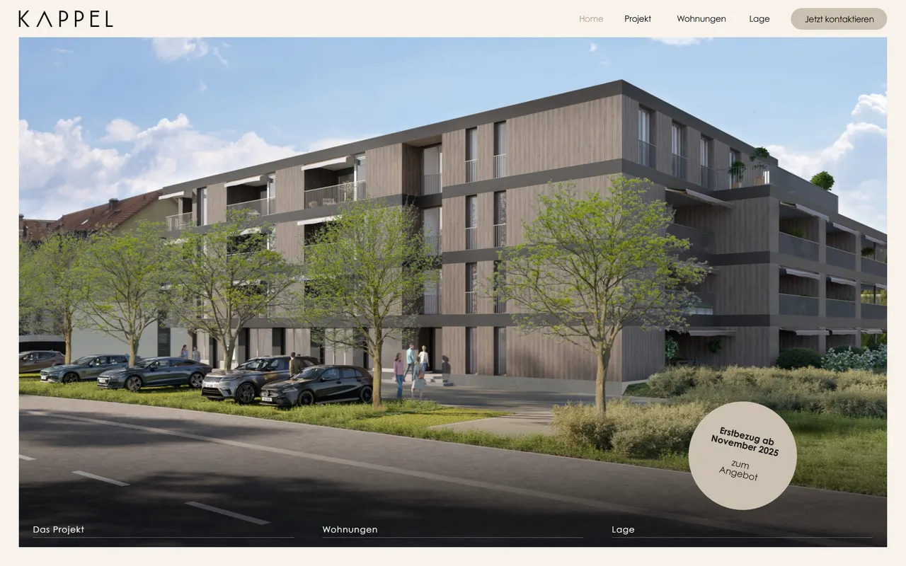 Website Wohnen Kappel